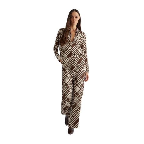 Liu Jo Camicia Camicia Donna con stampa check 40 A24 - LIU.JOCF4177TS531 - N9619 - 40 - Francavilla Moda